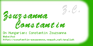 zsuzsanna constantin business card